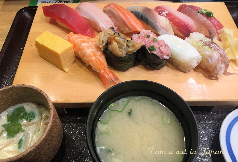 Sushi lunch Uogashi Nihon ichi Shinbashi