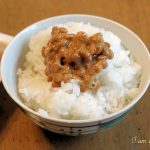 Natto on the rice